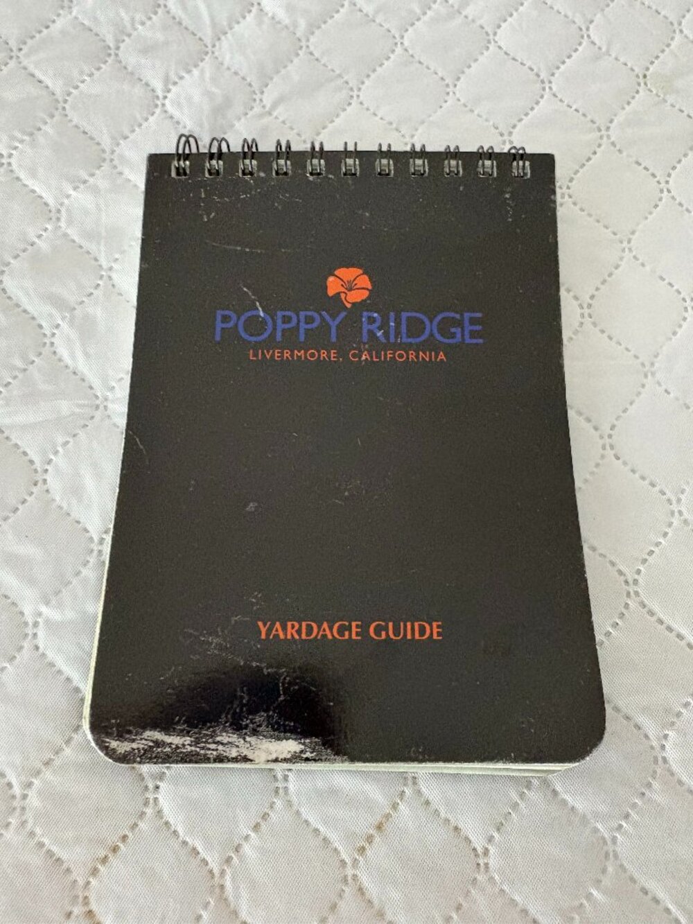 2017 Poppy Ridge Golf Course Golf Course Yardage Guide Book - Livermore, CA